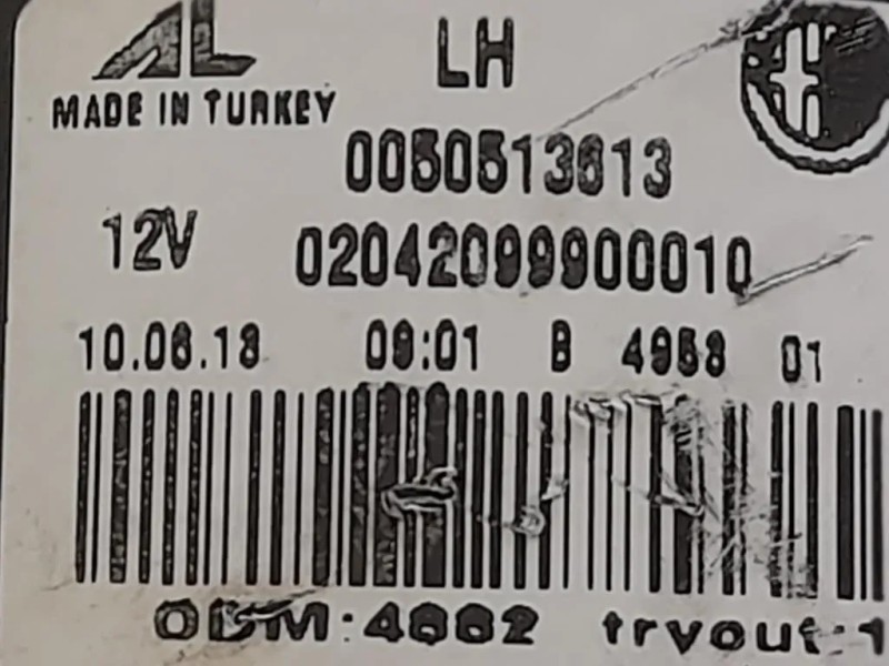 Fanale EST POST SX 0050513613 Alfa Romeo Giulietta 2013